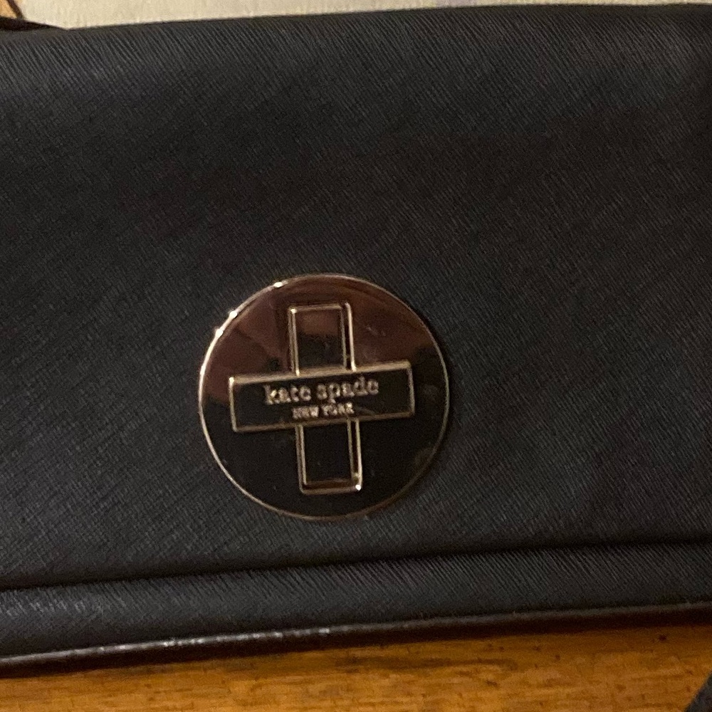Kate Spade Newbury Lane Saffiano Crossbody Bag Black - Picture 13 of 15